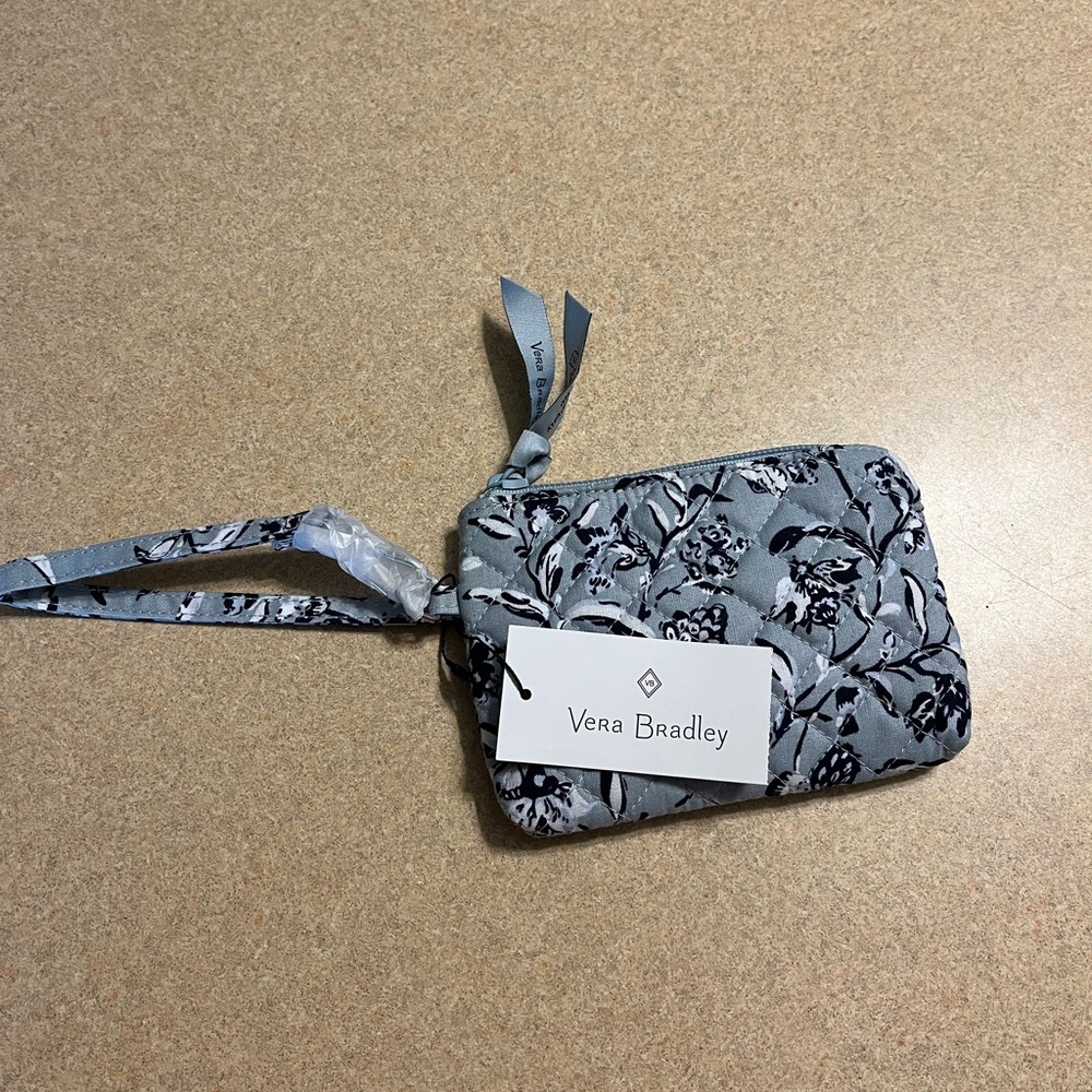 Vera Bradley Blue Floral Wristlet